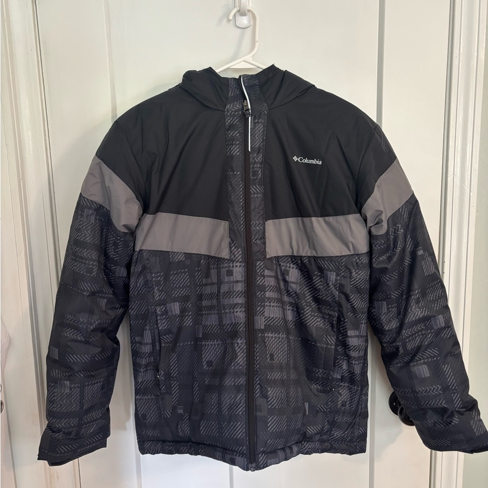 Columbia Boys’ Black and Gray Winter Coat